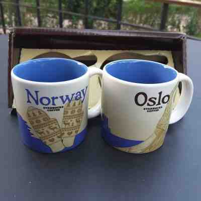2 Demitasse Starbucks City Mugs 3 oz NORWAY & OSLO With Original Package - Sold on eBay Mar, 26th 2019 for $34.00