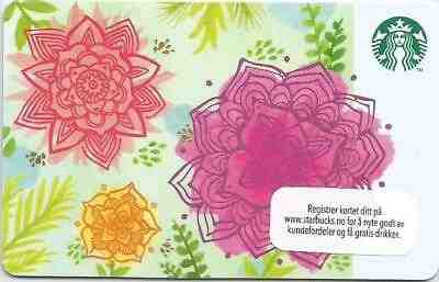 NORWAY  Starbucks card  " Spring Flowers " 2015 - RARE - Sold on eBay Mar, 4th 2019 for $5.45