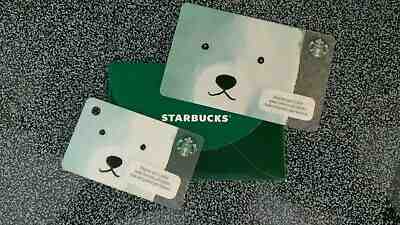 STARBUCKS Philippines Polar Bear Gift Cards Mini & Regular Both MINT w/Envelope - Sold on eBay Apr, 18th 2019 for $9.44