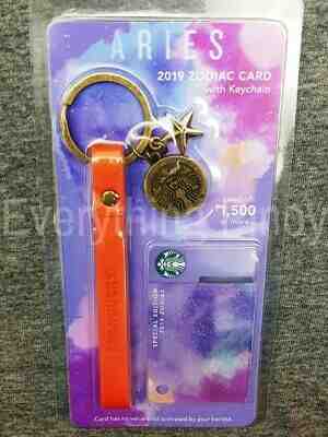 Starbucks Philippines Astrology Series ARIES Zodiac Card 2019 with Keychain - Sold on eBay Apr, 13th 2019 for $25.00