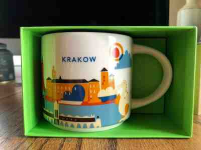 Starbucks KRAKOW POLAND - You Are Here - ( YAH ) Global City Icon Mug with Box - Sold on eBay Mar, 25th 2019 for $10.00