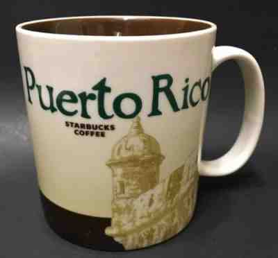 Starbucks Puerto Rico 16 oz Coffee Mug Global Icon City Collector Series Cup - Sold on eBay Apr, 4th 2019 for $24.99