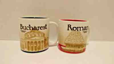 Starbucks Demitasse Romania Bucharest Coffee Espresso Cups Set of 2 3 oz. each - Sold on eBay Apr, 18th 2019 for $32.99