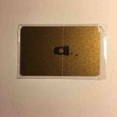 Starbucks Gold Gift Card Russia 2015 New Sealed - Sold on eBay Apr, 8th 2019 for $10.50