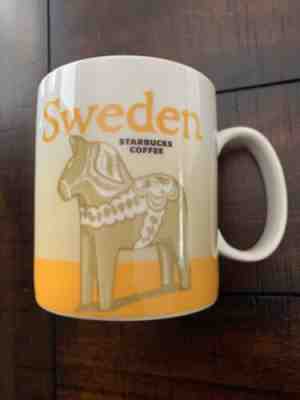 Starbucks Sweden Dala Horse Sverige City Mug 16 oz  BRAND NEW  Discontinued - Sold on eBay Apr, 12th 2019 for $29.99