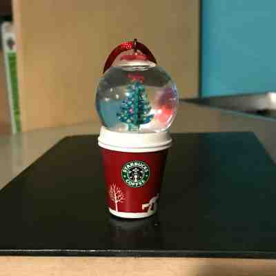 Rare Starbucks 2006 Holiday Snow Globe Ornament Red To Go Cup Christmas Tree! - Sold on eBay Apr, 13th 2019 for $10.50