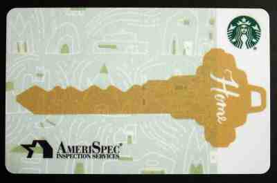 STARBUCKS GIFT CARD - CO BRANDED  "AMERISPEC INSPECTION SERVICES"  - NO VALUE - Sold on eBay Apr, 22nd 2019 for $6.00