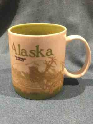 2012 STARBUCKS COFFEE ALASKA MUG CUP COLLECTORS SERIES MOOSE BEAR 16 oz - Sold on eBay Apr, 20th 2019 for $42.00