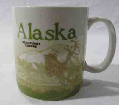 Starbucks Coffee Mug Alaska 2010 Collector Series Brown Bear Moose Green 16 Oz. - Sold on eBay Apr, 20th 2019 for $49.99