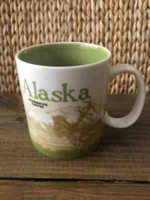 Starbucks Alaska Mug Collector Series Moose Bear Green 2009 Coffee Cup 16 oz - Sold on eBay Apr, 15th 2019 for $47.50
