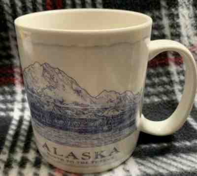 Starbucks Architecture Mugs Alaska 2006 18 FL OZ Blue White Architecture Series - Sold on eBay Apr, 14th 2019 for $17.00