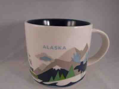 STARBUCKS ALASKA COFFEE MUG YOU ARE HERE COLLECTION MOUNTAINS SHIP WHALE MOOSE - Sold on eBay Apr, 9th 2019 for $18.50