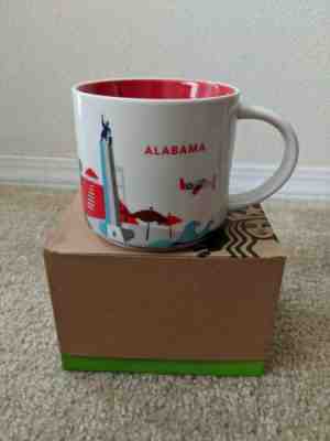 ALABAMA Starbucks Mug, Red You Are Here YAH Collection Series - Sold on eBay Apr, 13th 2019 for $11.99