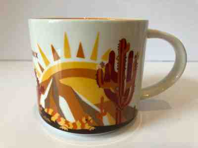 STARBUCKS YOU ARE HERE COLLECTION PHOENIX MUG 2014 Desert Cactus Lizard Arizona - Sold on eBay Apr, 13th 2019 for $9.99