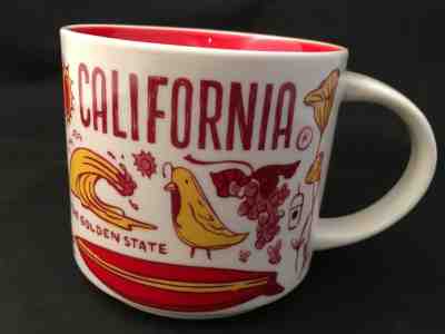Starbucks California Been There Mug 2017 Red Interior 14 oz New w/o box 14oz. - Sold on eBay Apr, 3rd 2019 for $10.50