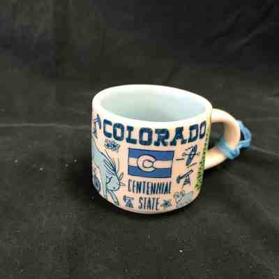 Starbucks Colorado Ornament Been There Mini Demi Mug Rocky Mountains River  - Sold on eBay Apr, 15th 2019 for $16.99