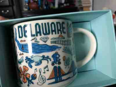 2018 Starbucks Coffee Cup Mug 14oz Been There Series DELAWARE BETHANY NEW box  - Sold on eBay Apr, 19th 2019 for $12.50