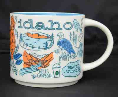 STARBUCKS IDAHO BEEN THERE SERIES Collectors Coffee Cup MUG 14 oz 2018 - Sold on eBay Apr, 8th 2019 for $21.99