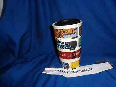 Starbucks Coffee Travel Cup Illinois Railroad Train Cars Cup to Go 12 oz RARE - Sold on eBay Apr, 18th 2019 for $32.00