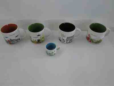 Lot 5 Starbucks Mugs You are Here Chicago Illinois Seattle Portland Pike Place - Sold on eBay Apr, 13th 2019 for $36.00
