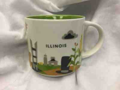 Illinois Starbucks You Are Here Mug YAH 14 oz 2017 Brand New Retired - Sold on eBay Apr, 10th 2019 for $11.45