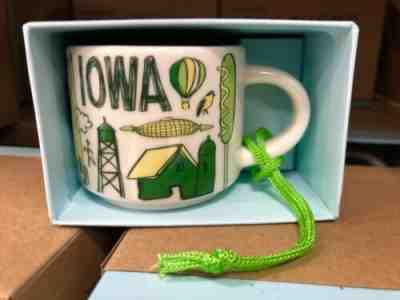 Starbucks "Been There Series" Iowa Mug Ornament - Sold on eBay Apr, 3rd 2019 for $19.95