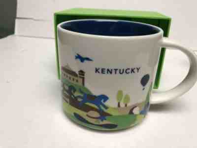 Starbucks Kentucky You Are Here Mug 14 ounce Horse Racing Derby NIB - Sold on eBay Apr, 13th 2019 for $9.99