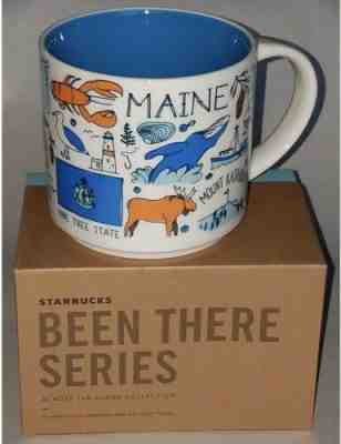 Starbucks Been There Series Mug Maine Starbucks MAINE Lobster Ski Moose Coast - Sold on eBay Apr, 7th 2019 for $36.00