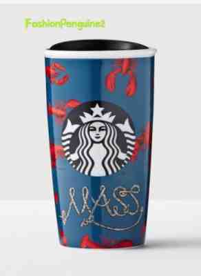 ????STARBUCKS Massachusetts Double Wall Traveler Lobsters Ceramic, 12 Fl Oz - Sold on eBay Mar, 3rd 2019 for $48.00