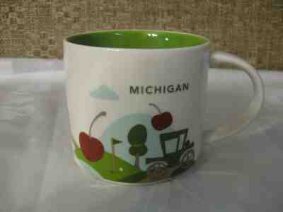 Starbucks You Are Here Coffee Mug Cup 14 Oz Michigan Edition - Sold on eBay Apr, 14th 2019 for $24.99