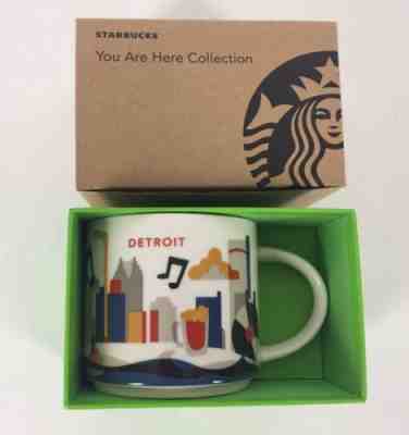 New STARBUCKS 2015 DETROIT Michigan Mug from "You Are Here" Collection  - Sold on eBay Apr, 3rd 2019 for $24.95