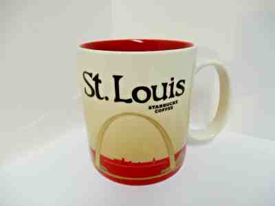 STARBUCKS 2012 "St. Louis" Missouri Gateway Arch Skyline Coffee Mug Tea Cup 16oz - Sold on eBay Mar, 24th 2019 for $9.75