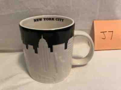 STARBUCKS 2012 COLLECTOR 16oz Coffee Cup Mug NEW YORK CITY White Black Skyline - Sold on eBay Apr, 6th 2019 for $20.00