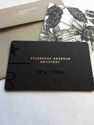 Starbucks 2018 New Reserve Roastery New York Card  Holder Envelope  #6160  - Sold on eBay Apr, 5th 2019 for $22.95