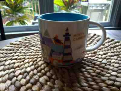 Starbucks Cup North Carolina You Are Here 14fl oz Coffee Tea Mug 2014 - Sold on eBay Apr, 19th 2019 for $9.99