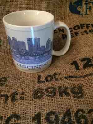 STARBUCKS MUG CUP Cincinnati Queen City OHIO ARCHITECTURE 2008 18 OZ. - Sold on eBay Apr, 16th 2019 for $11.50