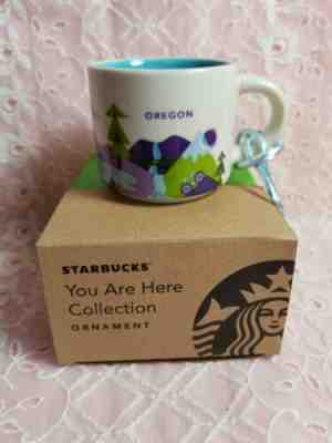 Starbucks Ornament Mug from Oregon YAH You Are Here 2oz Espresso cup Demitasse - Sold on eBay Apr, 15th 2019 for $12.99