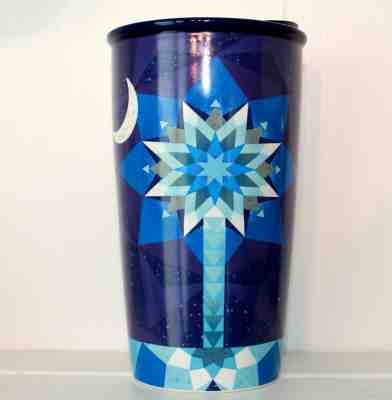 Starbucks South Carolina Patchwork Double Wall Coffee Traveler 12 fl oz  - Sold on eBay Apr, 14th 2019 for $25.00