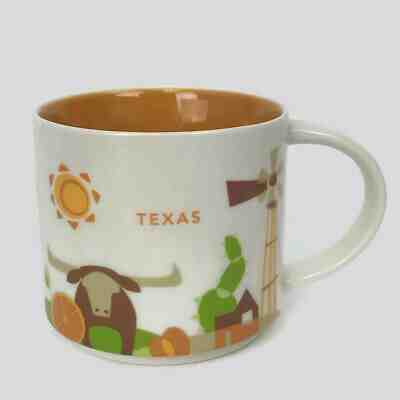 Starbucks Coffee Mug Texas You Are Here Collection Longhorn Steer Oil Rig 14 oz. - Sold on eBay Mar, 6th 2019 for $15.25
