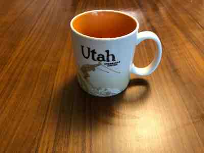 2012 Starbucks Coffee Utah Collector Series Mug Skier Arches 16 oz - Sold on eBay Apr, 17th 2019 for $43.78