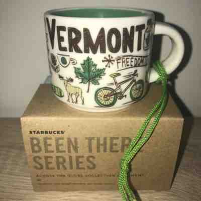 Starbucks City Mug Ornament Vermont NEW with Tags Been There Series BTO Mini Mug - Sold on eBay Feb, 27th 2019 for $15.94