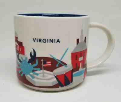 Starbucks coffee mug cup Virginia You Are Here collection 14 oz 2015 YAH - Sold on eBay Apr, 17th 2019 for $11.99