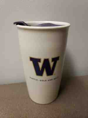 Starbucks Coffee 2014 UW Huskies University of Washington Travel Tumbler Mug Cup - Sold on eBay Apr, 19th 2019 for $19.99