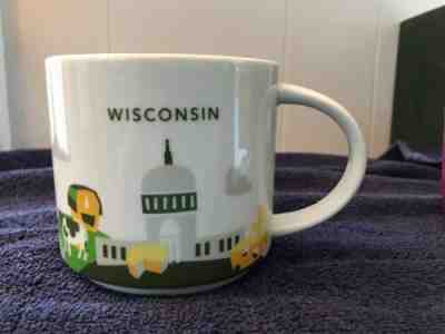 Original Starbucks Wisconsin 2015 You Are Here Series Coffee Mug Cup - Sold on eBay Apr, 21st 2019 for $6.95