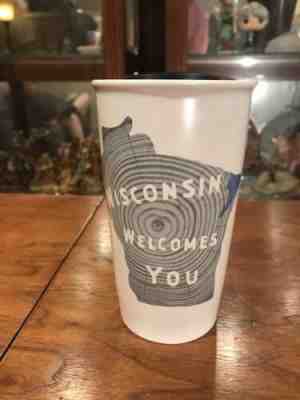 2017 NEW Starbucks Wisconsin 12 oz. Ceramic Coffee Double WallTumbler Mug NWT - Sold on eBay Apr, 16th 2019 for $49.95