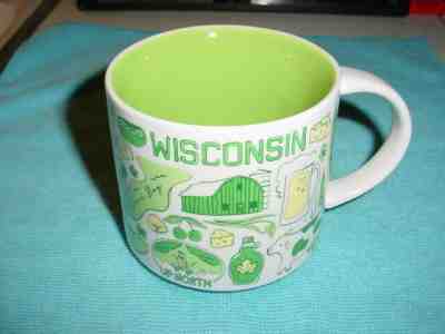 NEW Starbucks 2018 Wisconsin “Been There Series” 14 oz Collectible Mug Cup - Sold on eBay Apr, 11th 2019 for $10.99