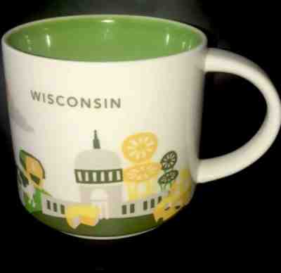 Starbucks 2014 You Are Here Collection Wisconsin Coffee Mug 14 oz Cup - Sold on eBay Apr, 10th 2019 for $20.00