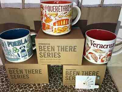 LOT OF 3 Starbucks Mug: PUEBLA, QUERÉTARO & VERACRUZ, «BEEN THERE SERIES» 14oz. - Sold on eBay Mar, 20th 2019 for $118.00