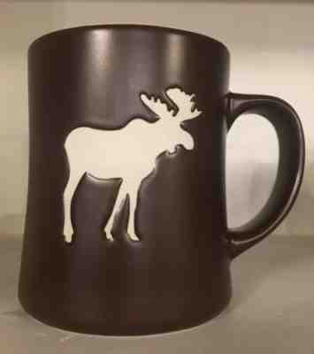 Starbucks 2009 Brown New Bone China Coffee Cup/Mug With White Etched Moose - Sold on eBay Apr, 24th 2019 for $34.99