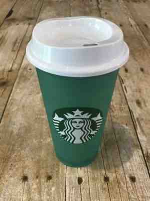 Starbucks 2013 Green Reusable Plastic Travel Tumbler Cup with Lid 16 Used - Sold on eBay Apr, 24th 2019 for $6.25